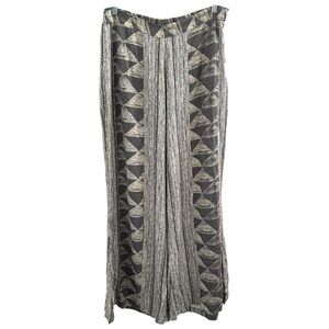 Earthbound TradingCompany Women’s Grey Geometric Print Flare Leg Pants‎ Sz XXL